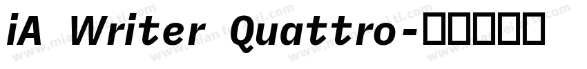 iA Writer Quattro字体转换